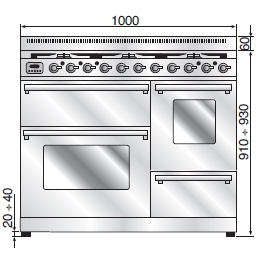Плита ILVE PD100 PLUS