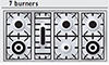 7 burners